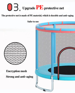 Snbo New Style Product Children Solid Color Jumping Cloth <strong>Trampoline</strong> With Safety <strong>Net</strong> - Product Image 5