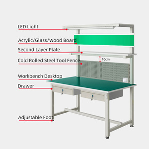 Hoge Kwaliteit Productie Garage Esd Werktafel Modulaire Soldeer Werkbank Met Laden - Product Image 2