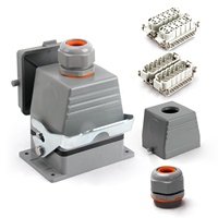 Connecteur étanche BYLJQ mâle/femelle rectangulaire robuste avec bornes à vis pour l'automatisation industrielle et les machines