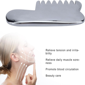 100% naturale Terahertz Gua Sha pietra spessa pettine da massaggio universale palmare per il cuoio capelluto per l'applicazione del corpo - Product Image 5