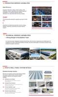 Entrepôt à structure métallique portique résistant aux fortes charges de neige et avec plancher en mezzanine pour solutions de stockage portuaire