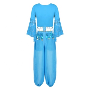 Traje de danza del vientre de baile Sexy para mujer, Ropa de baile de entrenamiento, ropa de actuación de baile de escenario de prácticas contemporáneas - Product Image 3