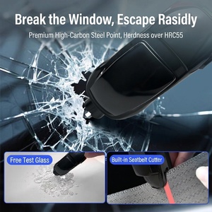 Soporte para Gafas de Sol 3 en 1 para Coche, Clip para Visera con Rompeventanas de Emergencia Integrado y Cortador de Cinturón de Seguridad, Herramienta de Escape de Seguridad - Product Image 2
