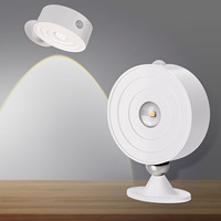 Capteur de mouvement intérieur applique murale à LED réglage de l'interrupteur d'éblouissement Base d'aspiration magnétique Rotation à 360 degrés pour chambre à coucher Induction
