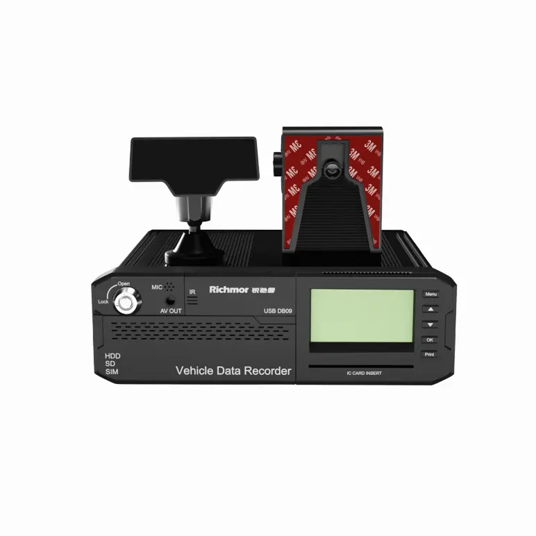 Richmor ऐ 4G जीपीएस वाईफ़ाई H.265 के साथ मोबाइल DVR 1080P ADAS प्रणाली हार्ड डिस्क ADAS स्थिर पदच्युत डीएसएम बीएसडी MDVR