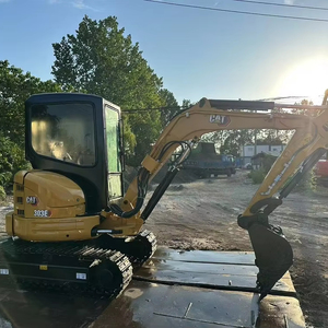 Excavadora usada de 3 toneladas para construcción, modelo Cat 303 en stock, máquina de segunda mano de alta calidad, Cat 303 - Product Image 1