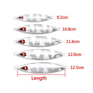 เหยื่อตกปลา <span class=keywords><strong>Fishdom</strong></span> OEM 100 กรัม 160 กรัม 200 กรัม 220 กรัม 260 กรัม เหยื่อปลอมเรืองแสงสำหรับตกปลาแบบสโลว์จิ๊กกิ้ง เหยื่อโลหะสำหรับตีเหยื่อตกปลาทะเลแบบสโลว์พิทช์จิ๊ก - Product Image 4