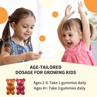 Complément Nutritionnel Quotidien Sans Sucre Soutien Immunitaire Vitamine D3 Gommes pour Enfants Multivitamines Gommes
