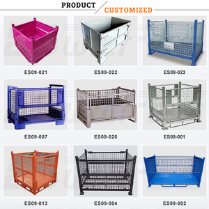 Kho bãi hậu cần ráp mạ kẽm 1 tấn tải Pallet hộp kim loại để lưu trữ cao su - Product Image 6