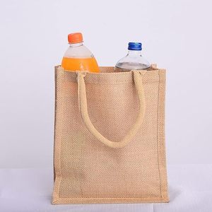 Bolsas de Yute Resistentes, Reutilizables y Ecológicas con Diseño de Letras, Logotipo Personalizado y Asas de Mano para Compras y Regalos - Product Image 4