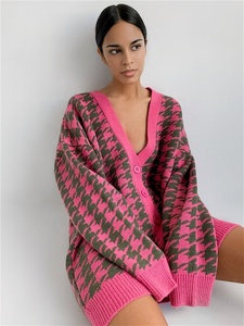 Maglioni di lana taglie forti Design per <span class=keywords><strong>Cardigan</strong></span> da donna maglione lavorato a maglia spessa <span class=keywords><strong>Cardigan</strong></span> autunno Oversize da donna e maglieria - Product Image 5