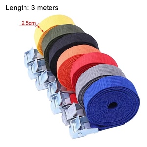 Sangles de cargaison 3M avec boucle, attache pour moto, voiture, vélo, corde de remorquage en polyester, fixation à cliquet robuste, résistance à la rupture de 500 kg, TUV - Product Image 2