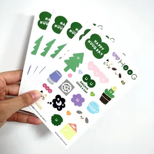 Supplier Custom Printing Kiss Cut Sticker Sheet Full Color Design Personalized Adhesive Vinyl Sticker Sheet