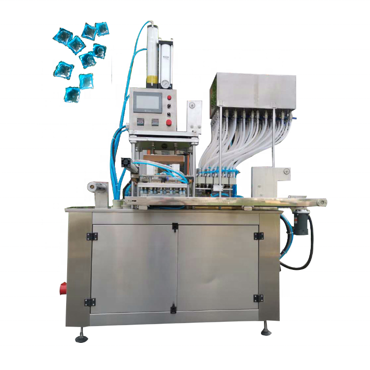 Автоматическая Водорастворимая пленка упаковочная машина для жидкий стиральный порошок Pod делая машину