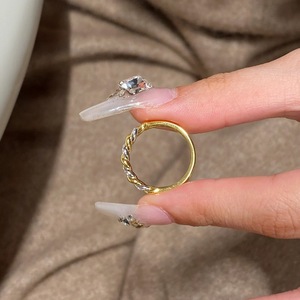 Anillos de Plata de Ley S925 de Estilo Vintage para Mujer, Diseño de Espiral Entrelazada con Diamantes, Estilo Antiguo - Product Image 4