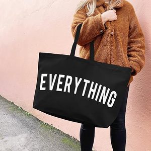 Bolso de compras de lona de algodón ecológico de 12oz, personalizable, tela mediana reutilizable con mango de cuerda larga, diseño de letra lisa - Product Image 5