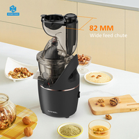 Elektrische multifunctionele stille motor slowjuicer voor het hele fruit, koudpersen, met roestvrijstalen zeef voor huishoudelijk gebruik