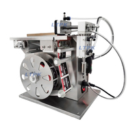 Applicateur d'étiquettes semi-automatique à aspiration pour surfaces planes, pour boîtes en carton, bouteilles, bouchons, codes QR, codes-barres, machine d'étiquetage
