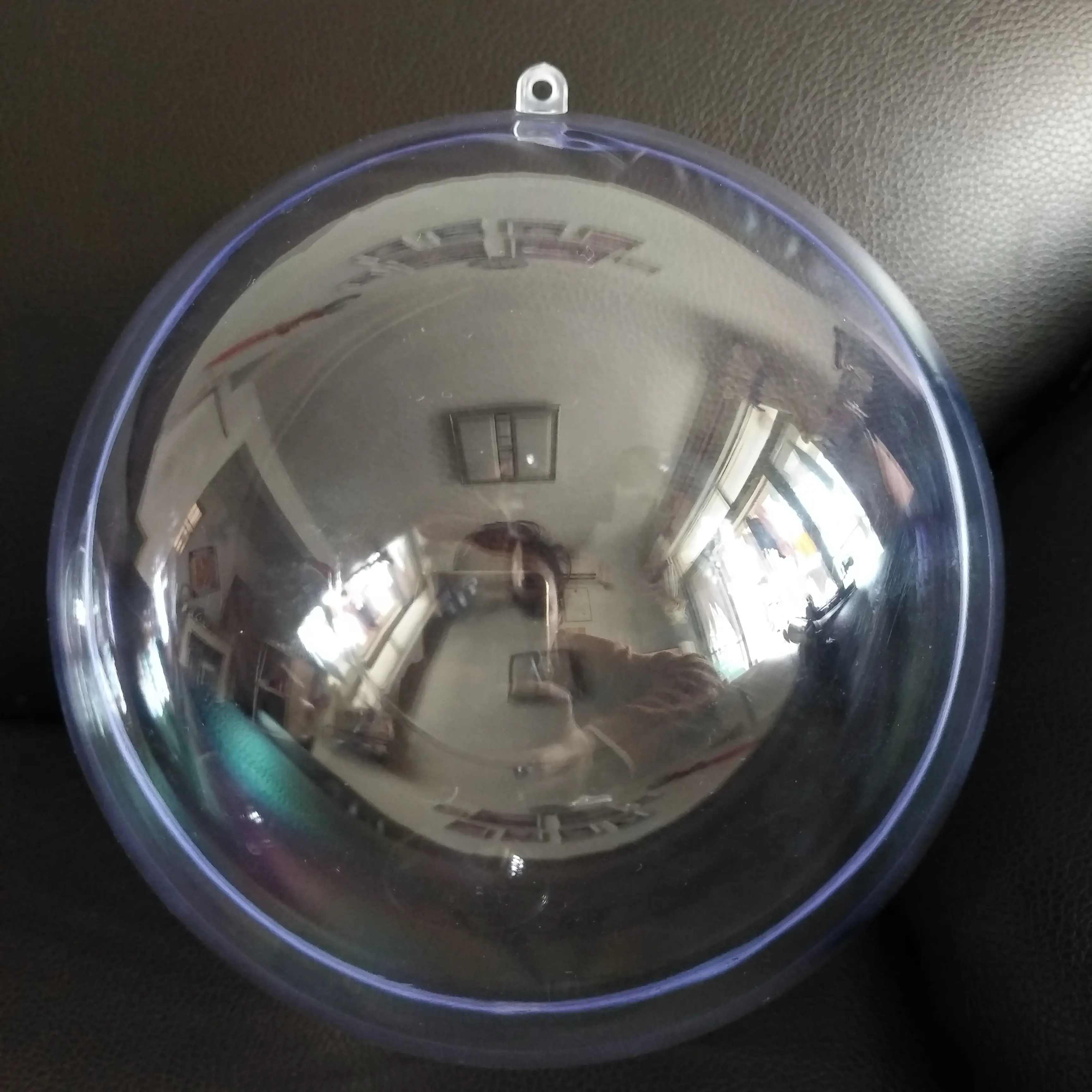 Hanging large hard plastic ball for christmas decoration