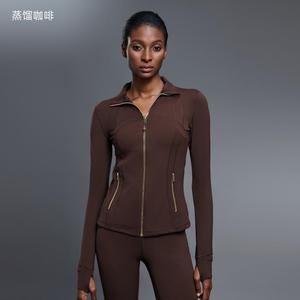 Veste de yoga <span class=keywords><strong>LULU</strong></span> automne-hiver, <span class=keywords><strong>cardigan</strong></span>, haut à fermeture éclair, coupe ajustée pour femmes, ensembles de yoga, vêtements de fitness pour femmes avec vestes, course à pied - Product Image 2