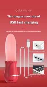 Vibrador rosa para mujer alimentado por USB Stick <span class=keywords><strong>Tie</strong></span> Tongue Lick Vibrosiator Artículos sexuales eléctricos al por mayor - Product Image 3