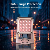 Illuminateurs LED pulsés infrarouges 35W IP66 850nm pouvant être synchronisés avec le déclencheur de la caméra de sécurité CCTV