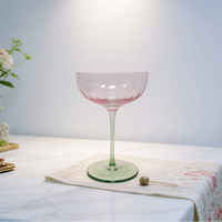 Leuke en creatieve dessertbeker Groothandel sapbeker Glazen drankbeker met fruitpatroon Thuis dessertbeker Glazen beker