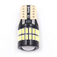 Nouvelles lumières de positionnement intérieures LED Xtx T10 3014 36SMD Canbus avec lentille de projecteur 6000K Blanc pour voiture 12V W5W 36W Lampe de plaque d'immatriculation