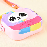 Sac à bandoulière portable en silicone respirant pour enfants, motif dessin animé, unisexe, style occidental, vente en gros