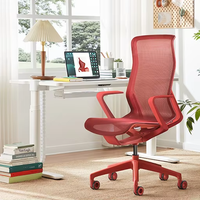 Chaise de bureau ergonomique à dossier haut en maille, chaise pivotante moderne pour ordinateur, plusieurs couleurs au choix pour la maison et le bureau commercial