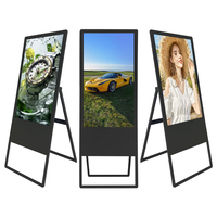 Publicité verticale personnalisée Affichage numérique LCD pliable Machine électronique intelligente pour la publicité numérique de marque d'eau