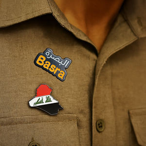 Calcomanías de Insignia de <span class=keywords><strong>Cita</strong></span> Árabe con Mapa de Irak, Pegatinas de Metal Erbil Kirkuk para Teléfono, Pin de Aleación Esmaltado, Recuerdo de Campaña de Cultura Islámica - Product Image 5