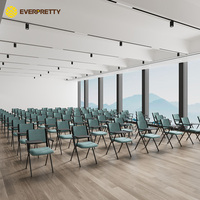 Chaise de formation à cadre métallique avec tablette d'écriture pour salle de formation, mobilier de salle de réunion, pour fournitures de projets