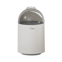 Couvercle de poubelle en plastique à adsorption par pression d'air de haute qualité, grande capacité, forme baril, pour salon, chambre, bureau, nouveau style