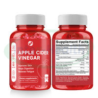 Ausreson OEM Marque Privée Bio Céto ACV Gommes Vitaminées Halal Ventre Plat Amincissant Cheveux Vinaigre de Cidre Gommes