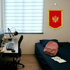 La bandiera e il Banner di Montenegro, misura 20*30cm con nappe, sono adatti per la promozione del turismo <span class=keywords><strong>Balkan</strong></span> - Product Image 4