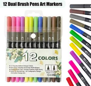 Marqueurs de coloriage professionnels pour enfants et adultes, pointe Fine et brosse, stylos - Product Image 5