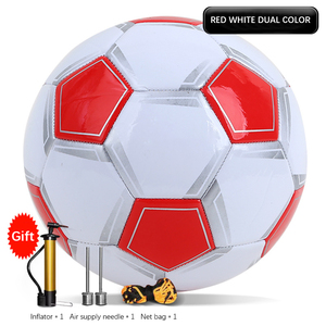 Durable Size 5 Soccer <b>Ball</b> Black White Glossy Surface Football with Inflator Pump Needles <b>Net</b> Bag Gift Set - Product Image 3