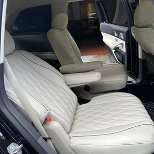 Fundas de Asiento Completas para AMGGLS63 -- Gris Plateado Perla con Beige (Seis Plazas) - Product Image 1