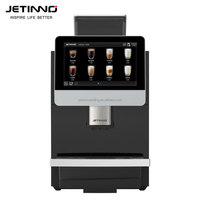 Machine à Café Automatique Jetinno JL31B, La Meilleure Cafetière Entièrement Automatique avec Système de Mousse de Lait pour le Bureau
