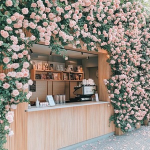 ดอกกุหลาบประดิษฐ์ติดผนังสำหรับตกแต่งประตู หน้าต่าง สวน สไตล์อินสตาแกรม ช่อดอกไม้พลาสติกสำหรับตกแต่ง - Product Image 1