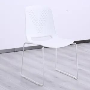 Оптовая продажа, полипропиленовый стул для офиса, встречи, пластиковые штабелируемые стулья, тренировочный пластиковый стул для конференц-зала