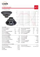 Haut-parleur de 24 pouces 5000WRMS 102dB SPL avec basses ultra profondes de 18Hz, bobine de 6 pouces, simple 4Ω pour subwoofer de cinéma professionnel, idéal pour les as du bricolage de basses.