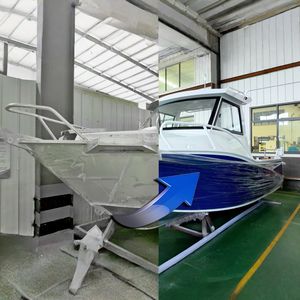 Yacht sportif en alliage d'aluminium de 22,5 pieds (6 m) avec certificat CE pour les sports nautiques et la pêche de loisir avec moteur - Product Image 6