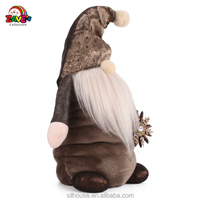Zaves Scandinavian Santa Gnome Poupée En Peluche pour Noël Flocon De Neige Accentué Maison De Vacances Figurine Décorative & Jouet