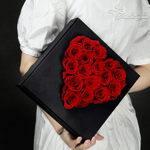 Boîte Cœur Sacré Fleurs <span class=keywords><strong>Éternel</strong></span>les Cadeau Fête des Enseignants Vente en Gros Rose <span class=keywords><strong>Éternel</strong></span>le Souvenir Anniversaire en Forme <span class=keywords><strong>de</strong></span> Cœur Bouquet Inaltérable - Product Image 2