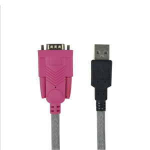 <b>Usb</b> <b>To</b> Rs232 Cable 1.5M <b>Serial</b> Adapter For Computer Data Transfer Pink Connector - Product Image 5