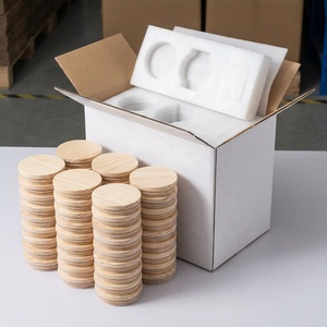 Couvercles en bois de pin Landy pour pots à bougies avec joint en silicone hermétique, couvercles d'aromathérapie pour pots en verre, remplacement, logo personnalisé - Product Image 6
