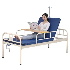 Cama de hospital manual ajustável de cuidados de enfermagem, fabricante de enfermagem