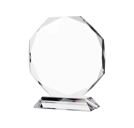 Souvenir Cadeau Op Maat Kristalglas Trofee Blanco Glas Trofee Awards Glazen Plaque
